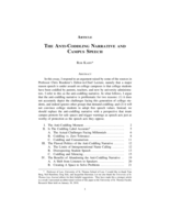 The Anti-Coddling Narrative and Campus Speech
