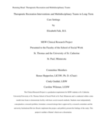 Therapeutic Recreation Interventions and Multidisciplinary Teams in Long-Term Care Settings