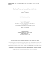 The Social Worker and Successful State Social Policy