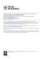 The Impact of Stocks and Flows of Organizational Knowledge on Firm Performance: An Empirical Investigation of the Biotechnology Industry