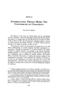 Interrogating Thomas More: The Conundrums of Conscience