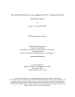 The Somatic Methods Survey: Investigating LICSWs’ Training in Physically Based Interventions