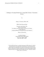 Challenges to Escaping Homelessness Among Male Veterans: A Systematic Review