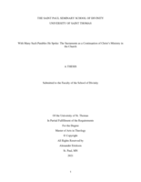 With Many Such Parables He Spoke: The Liturgy as a Continuation of Christ’s Ministry in the Church