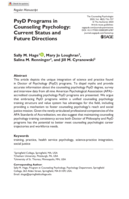 PsyD programs in counseling psychology: Current status and future directions