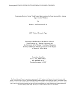 Systematic Review: Social Work School Interventions for Food Accessibility Among Impoverished Children