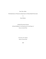 More Than a Biller: The Ramifications of Productivity Requirements for Mental Health Professionals