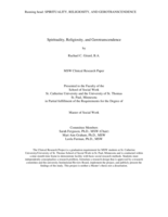 Spirituality, Religiosity, and Gerotranscendence