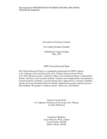 Prevention of Vicarious Trauma:  Are Coping Strategies Enough?