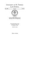 The Consistent Ethic of Life: A Proposal for Improving Its Legislative Grasp