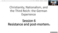 Session VI: Resistance? Theological Retrospective