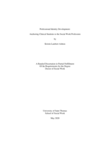 Professional Identity Development: Anchoring Clinical Students to the Social Work Profession