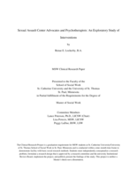 Sexual Assault Center Advocates and Psychotherapists: An Exploratory Study of Interventions