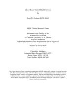 School Based Mental Health Services