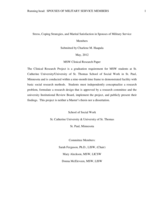Stress, Coping Strategies, and Marital Satisfaction in Spouses of Military Service Members