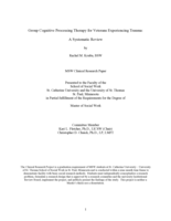 Group Cognitive Processing Therapy for Veterans Experiencing Trauma: A Systematic Review