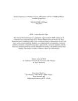 Family Experiences of Ambiguous Loss in Response to Serious Childhood Illness: Parental Perspectives