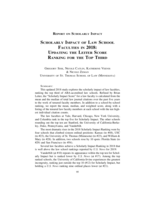 Scholarly Impact of Law School Faculties in 2018: Updating the Leiter Score Ranking for the Top Third