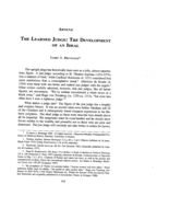 The Learned Judge: The Development of an Ideal