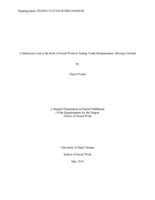 A Historical Look at the Role of Social Work in Ending Youth Homelessness: Moving Forward