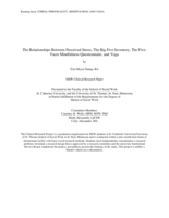 The Relationships Between Perceived Stress, The Big Five Inventory, The Five-Facet Mindfulness Questionnaire, and Yoga
