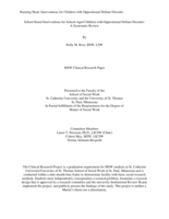 School Based Interventions for School-Aged Children with Oppositional Defiant Disorder: A Systematic Review