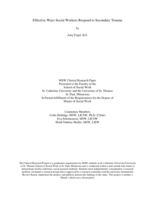 Effective Ways Social Workers Respond to Secondary Trauma
