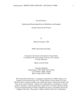 Focused Practice:  Exploring the Relationship Between Mindfulness and Empathy Among Clinical Social Workers
