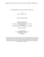 Grieving Students: School Social Workers' Perspectives