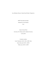 Gay Affirmative Practice: Clinical Social Workers’ Perspectives