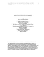 Risk and Protective Factors: Suicide in the Military