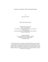 Caregivers' Perceptions of Day Treatment Programs