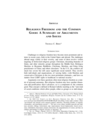 Religious Freedom and the Common Good: A Summary of Arguments and Issues