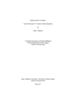 Identity and the Academy: Social Work and 21st Century Liberal Education