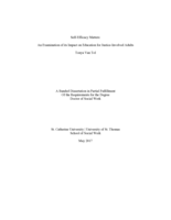 Self-Efficacy Matters: An Examination of its Impact on Education for Justice-Involved Adults