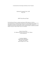 Countertransference Knowledge and Substance Abuse Treatment