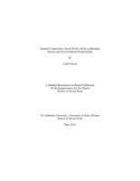 Natural Connections: Social Work’s Role in Mending Human and Environmental Relationships