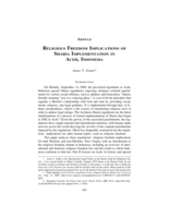 Religious Freedom Implications of Sharia Implementation in Aceh, Indonesia