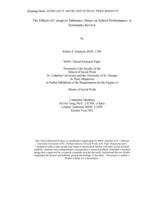 The Effects of Caregiver Substance Abuse on School Performance: A Systematic Review