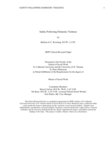 Safety Following Domestic Violence