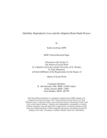 Infertility, Reproductive Loss and the Adoption Home Study Process