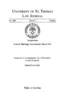Economic Considerations: An Affirmative Action Proposal