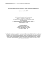 Residency Status and Discrimination among Immigrants in Minnesota