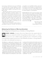 Advancing the science of nursing education: more findings from the survey on excellence in nursing education