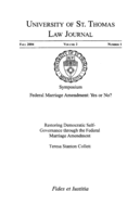 Restoring Democratic Self-Governance through the Federal Marriage Amendment