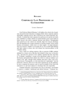 Corporate Law Professors as Gatekeepers
