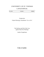 The Decline and Fall of the Case against Same-Sex Marriage