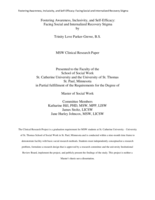 Fostering Awareness, Inclusivity, and Self-Efficacy: Facing Social and Internalized Recovery Stigma