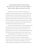 Advancing Administrative Supports for Research Development