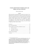 Court-Appointment Compensation and Rural Access to Justice